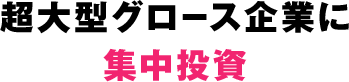 超大型グロース企業に集中投資